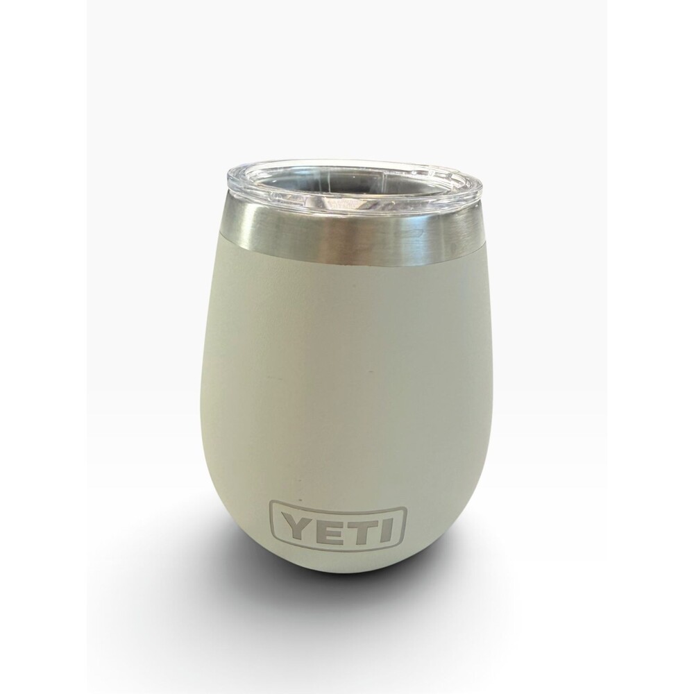 YETI Rambler 10 oz Wine Tumbler White Stainless Steel Vacuum Insulated MagSlider